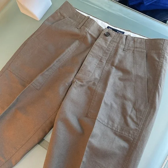 Linen Pants Banana Republic Linen Blend High Waist Straight Leg Pants Size 30/32 - Picture 8 of 12